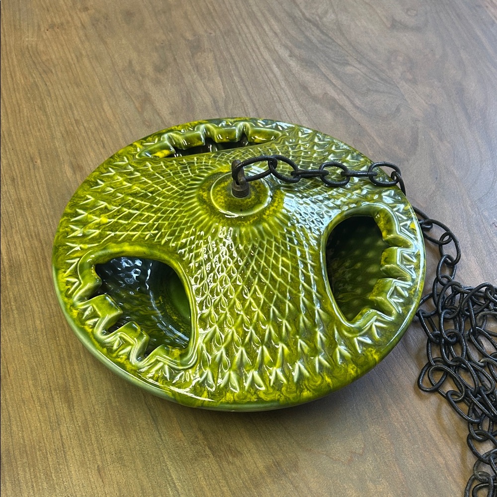 Vintage Green Hanging Ashtray